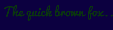 Image with Font Color 0A3410 and Background Color 0C0040